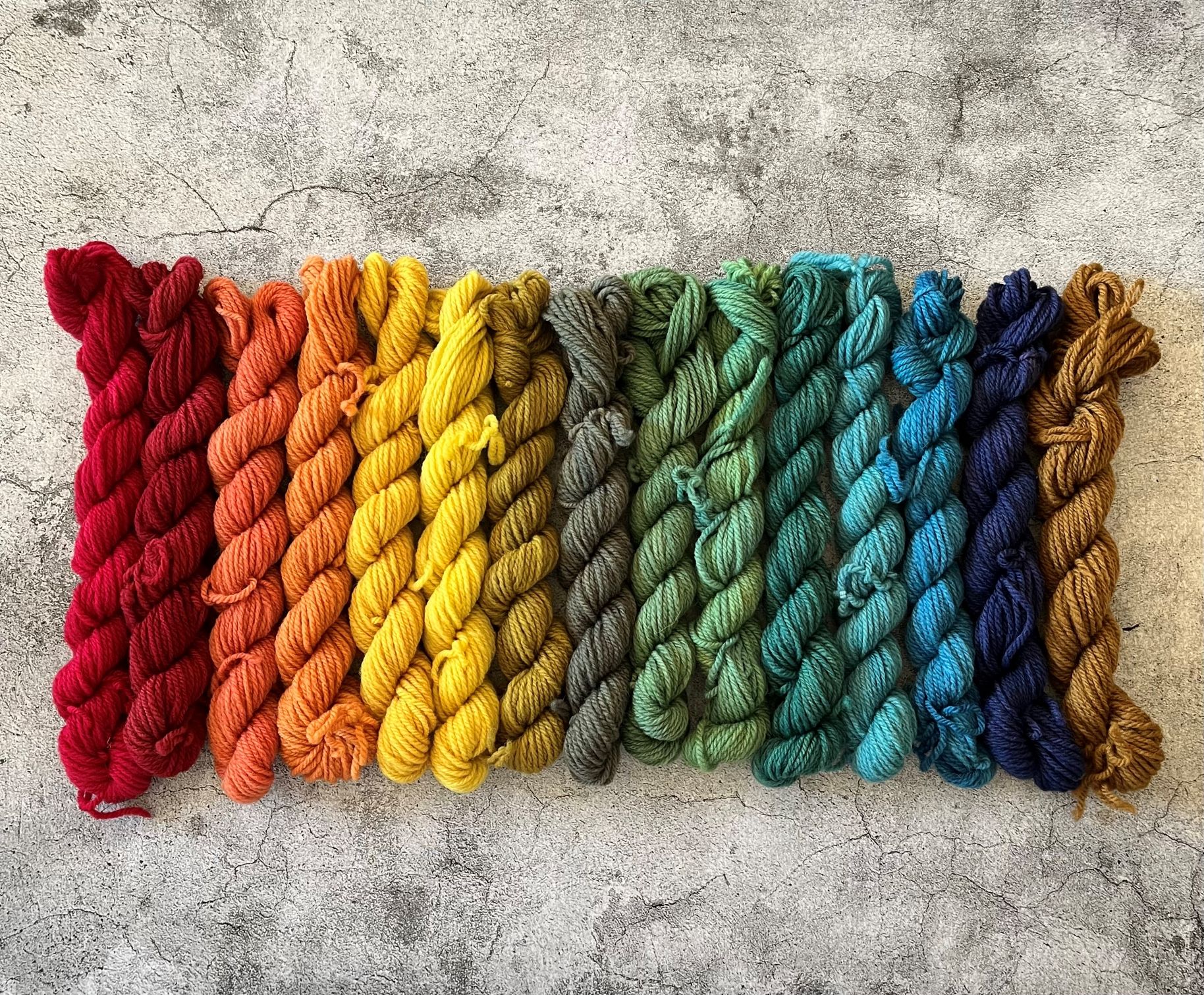 Natural Dye Rainbow